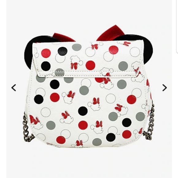 Loungefly Disney Minnie Bow & Polka Dot Crossbody - Picture 2 of 4
